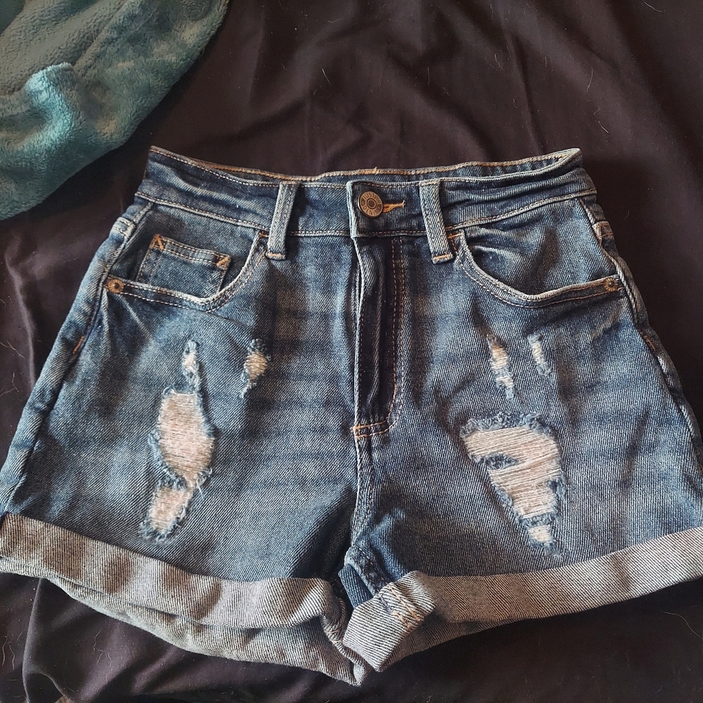 Girls size 12 denim shorts
